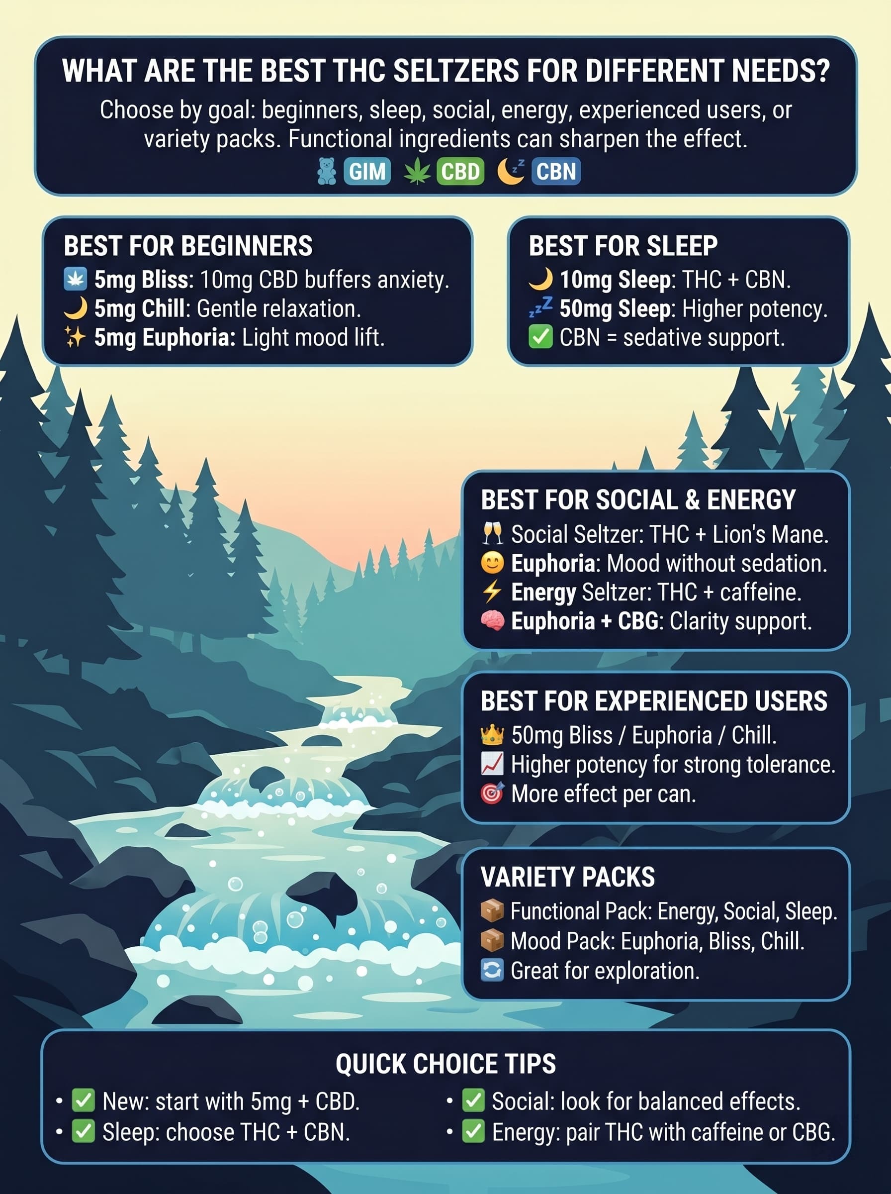 infographic for What Are the Best THC Seltzers for Different Needs? infographic for What Are the Best THC Seltzers for Different Needs?