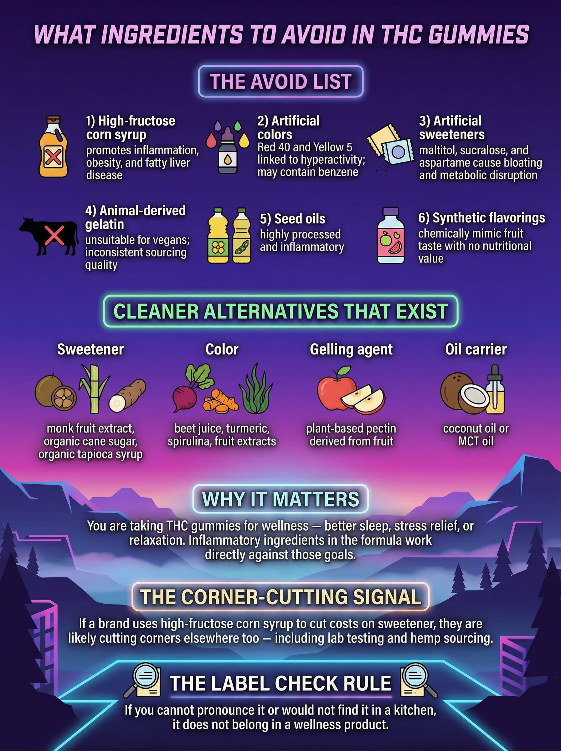 What Ingredients to Avoid in THC Gummies