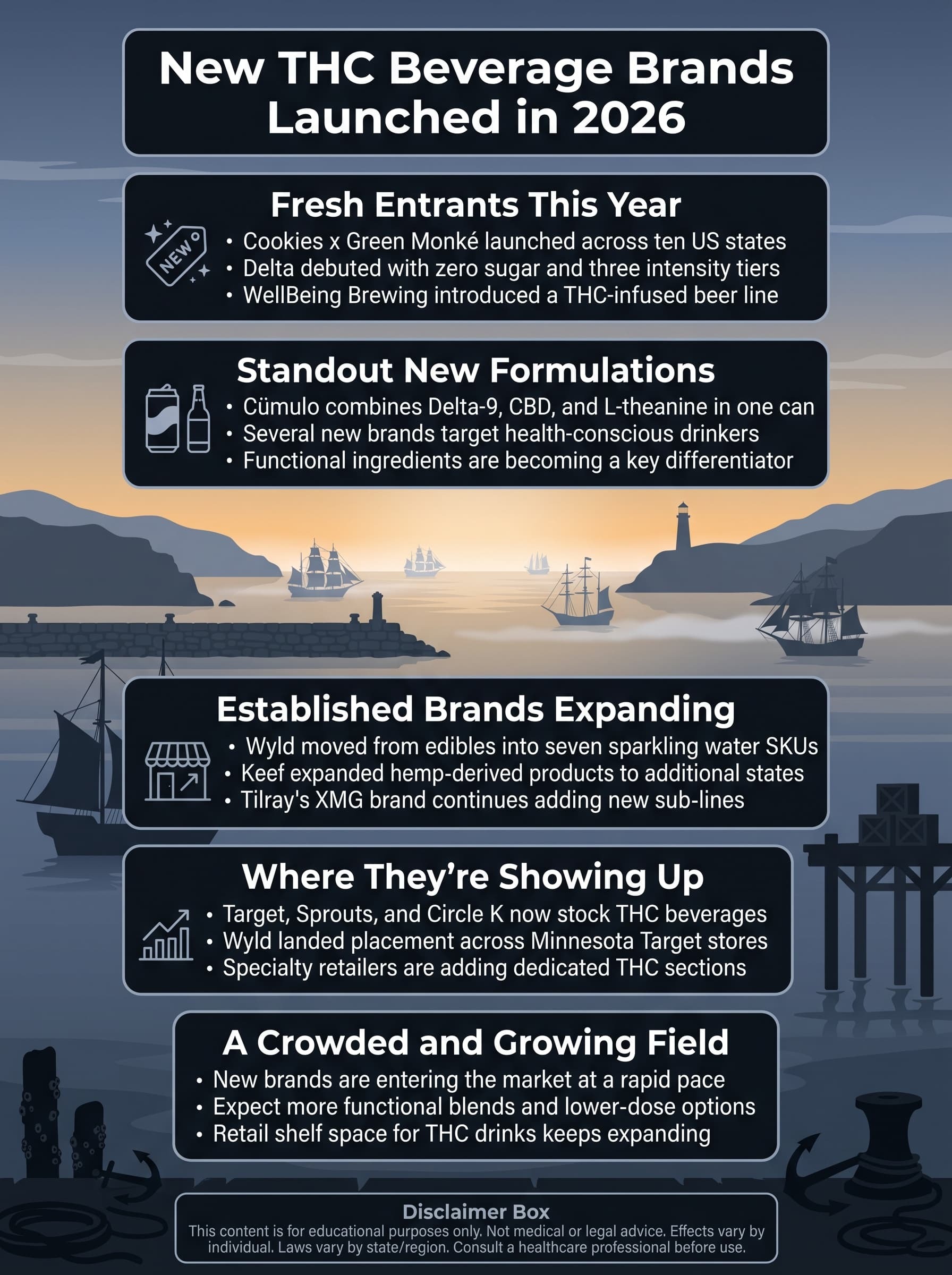 infographic for What New THC Beverage Brands Launched in 2026?