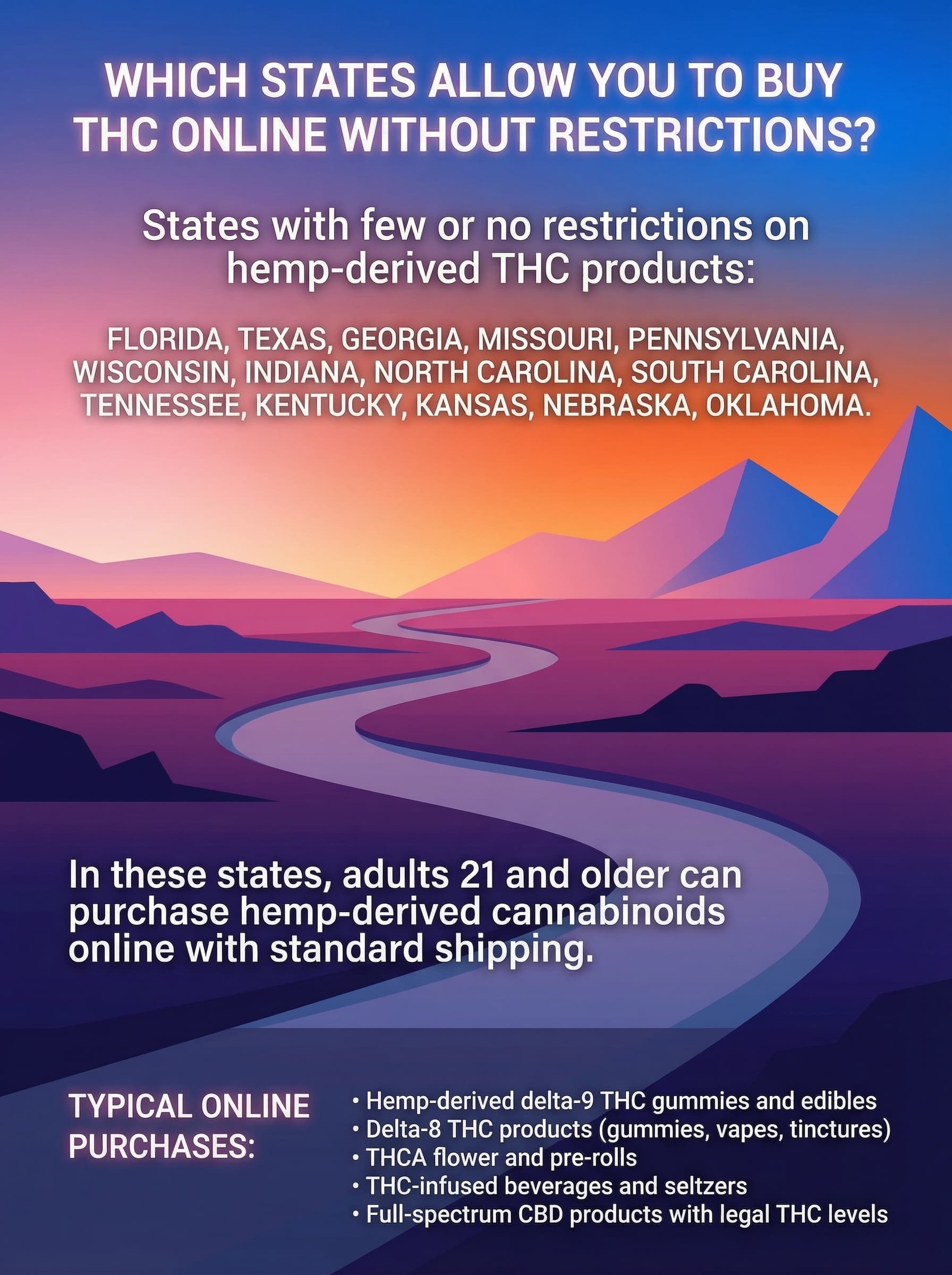 Which States Allow You to Buy THC Online Without Restrictions?