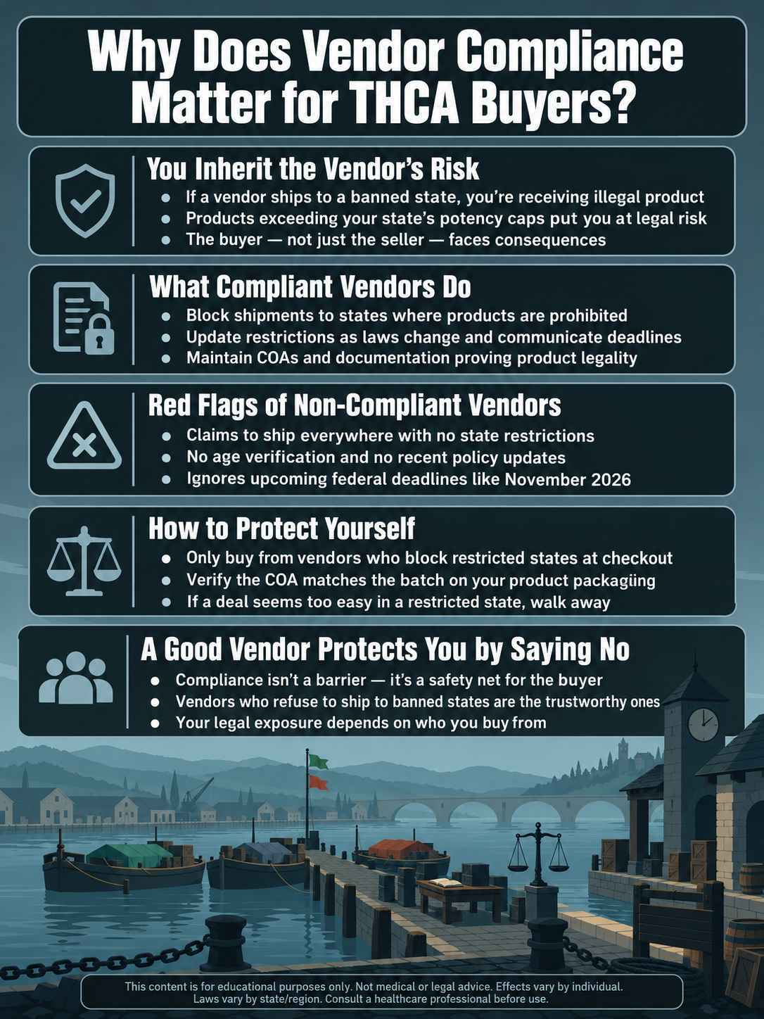 infographic forWhy Does Vendor Compliance Matter for THCA Buyers? infographic forWhy Does Vendor Compliance Matter for THCA Buyers?
